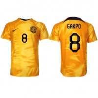 Nederland Cody Gakpo #8 Fotballklær Hjemmedrakt VM 2022 Kortermet